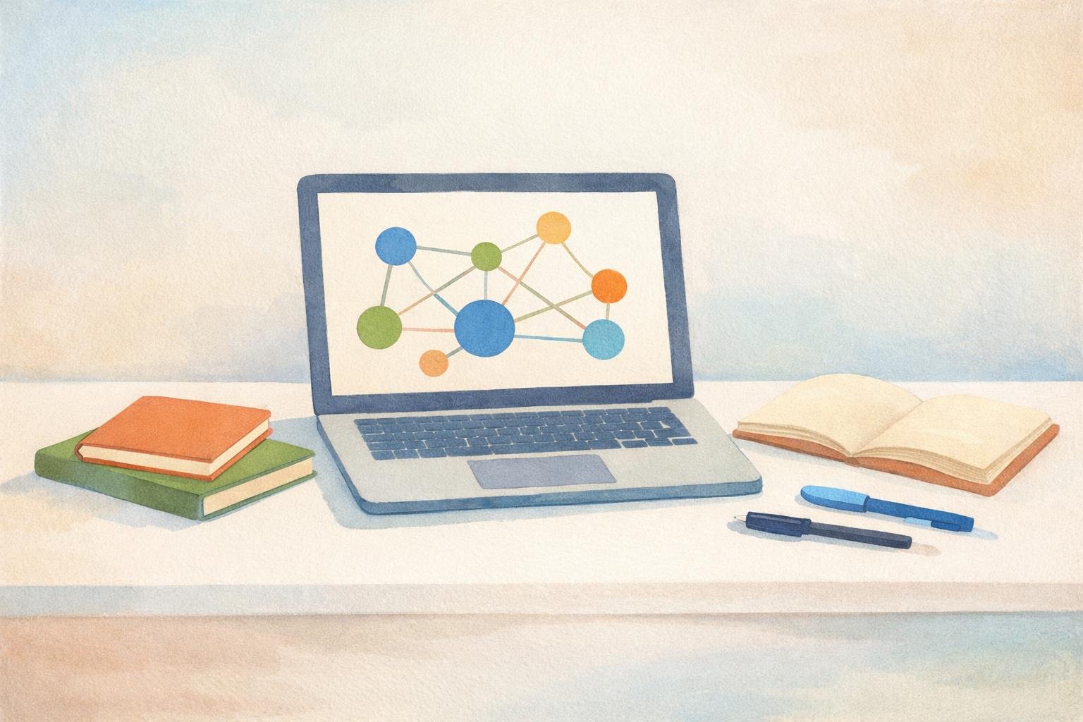 Voice AI pipeline node connections on a laptop screen